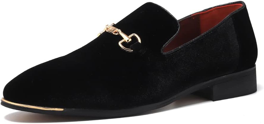 

Мужские роскошные бархатные лоферы с отделкой под пенни FLQL, обувь для вечеринок и танцев, замшевые свадебные туфли, размеры 7-13, черный