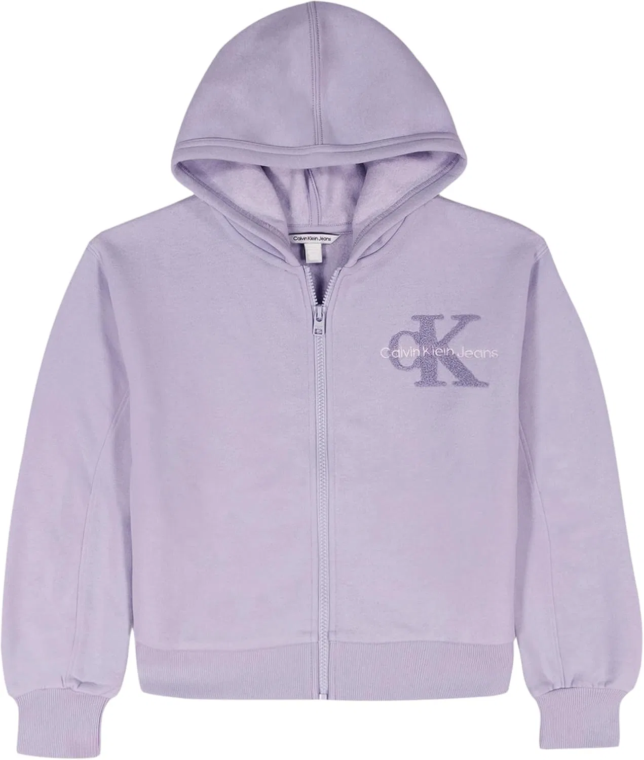 Детская кофта на молнии Calvin Klein, Pale Lavender