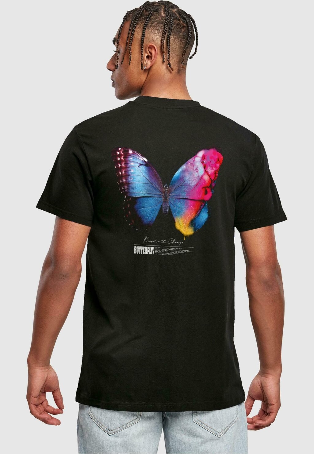 

Футболка с принтом Become The Change Tee Mister Tee, черный