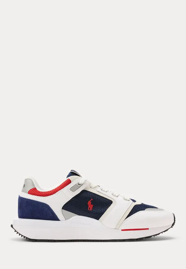 Кроссовки train 89 v2 с замшевыми вставками Polo Ralph Lauren, White/Navy/Red