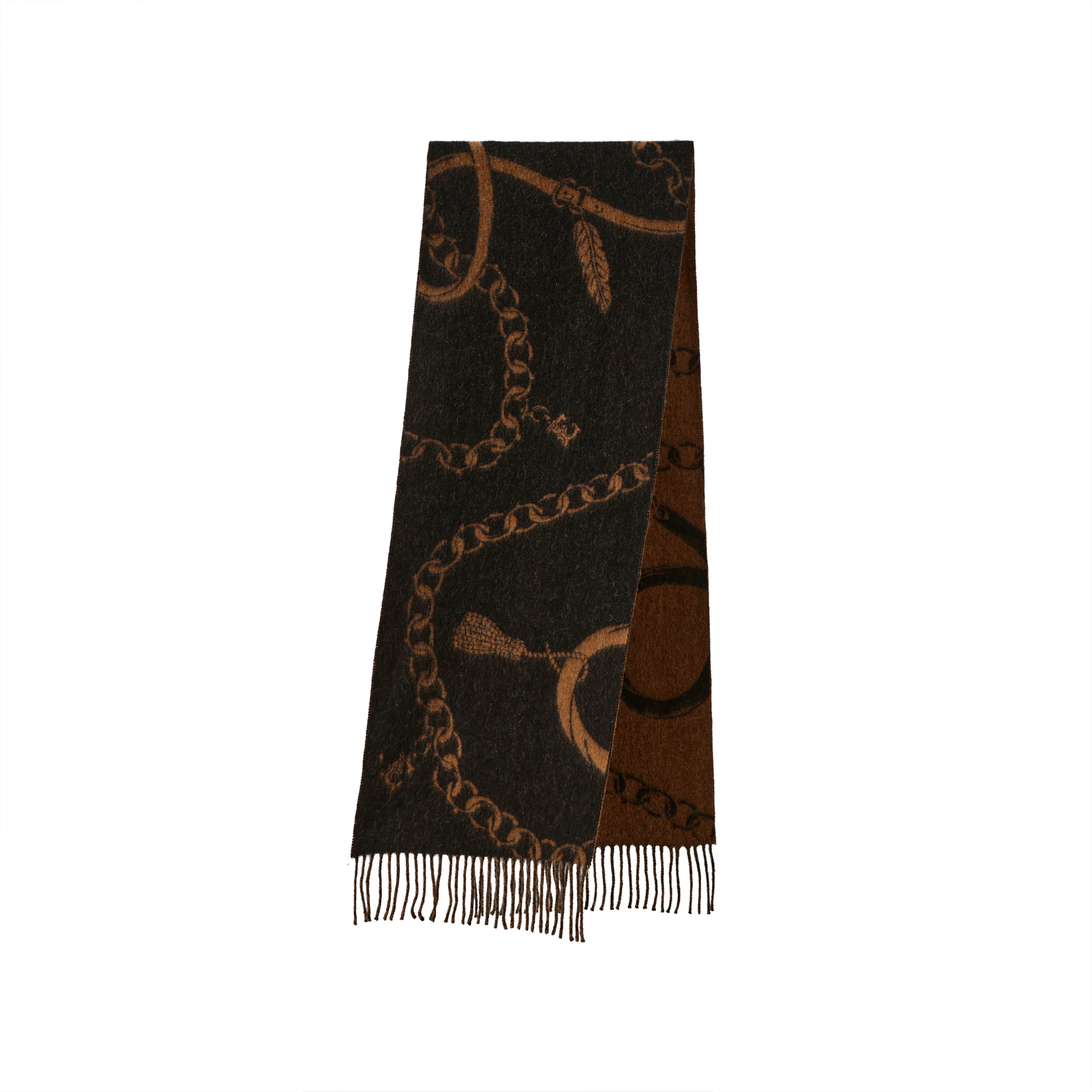 

Вязаный шарф Women's ELLE, zang shadow ink коричневый