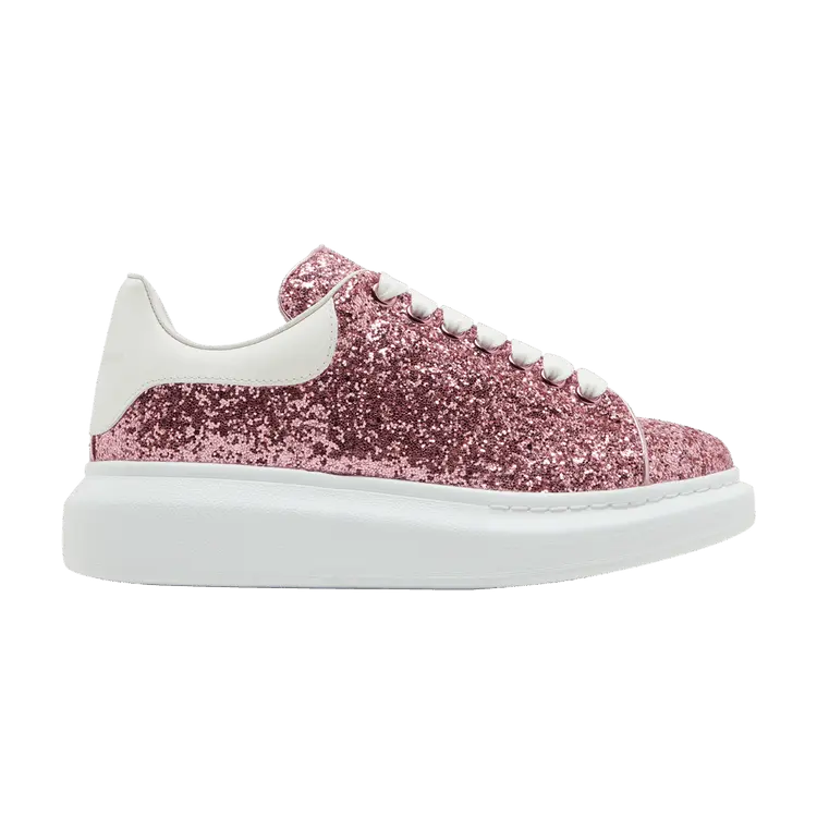 Кроссовки Alexander McQueen Alexander McQueen Wmns Oversized Sneaker 'Pink White Glitter', розовый