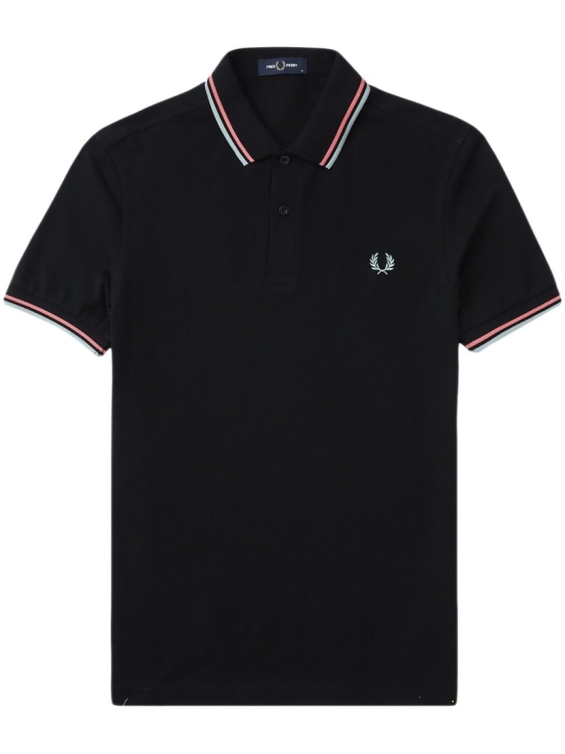 

Fred Perry рубашка поло с отделкой в полоску, черный