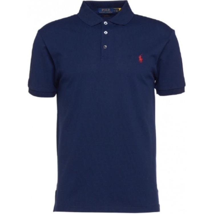 

Поло с вышивкой пони Polo Ralph Lauren, синий