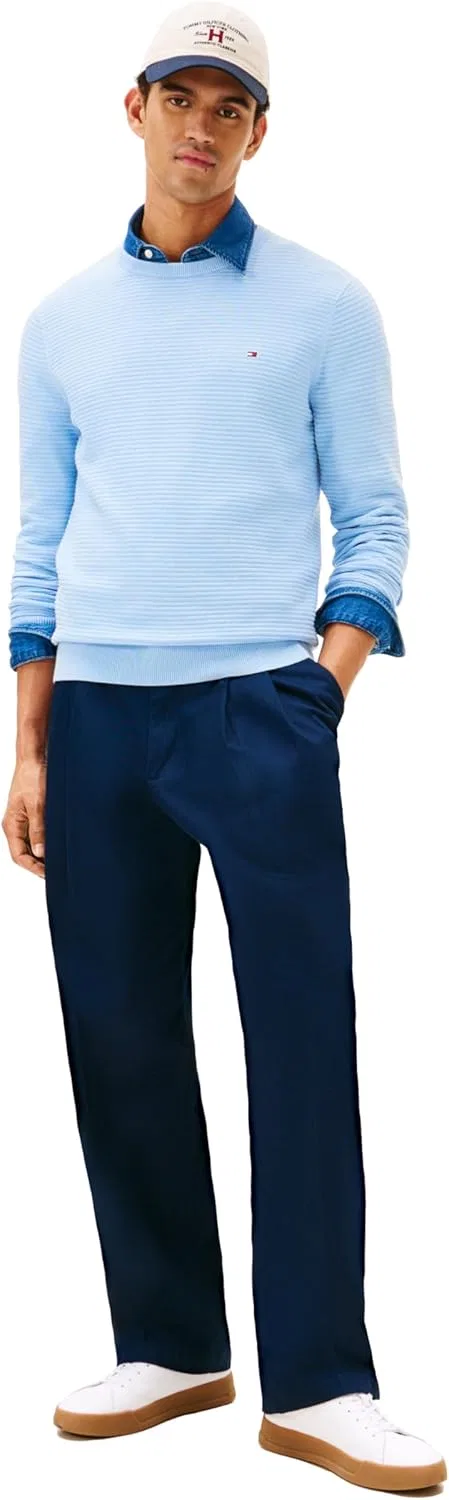Толстовка Tommy Hilfiger мужская хлопковая вязаная облегченная, Well Water — фото 3