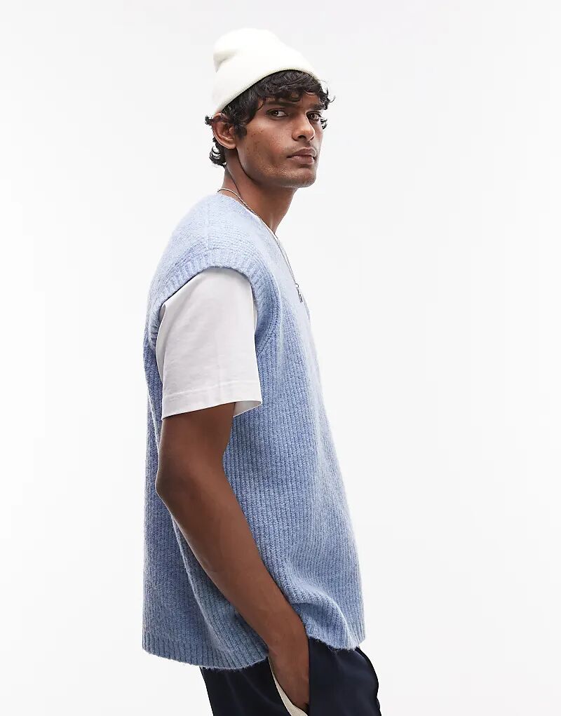 

Свободный топ светло-голубого цвета Topman