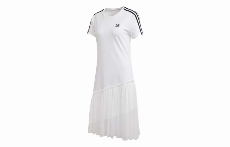 

Платье с короткими рукавами женское белое Adidas Originals