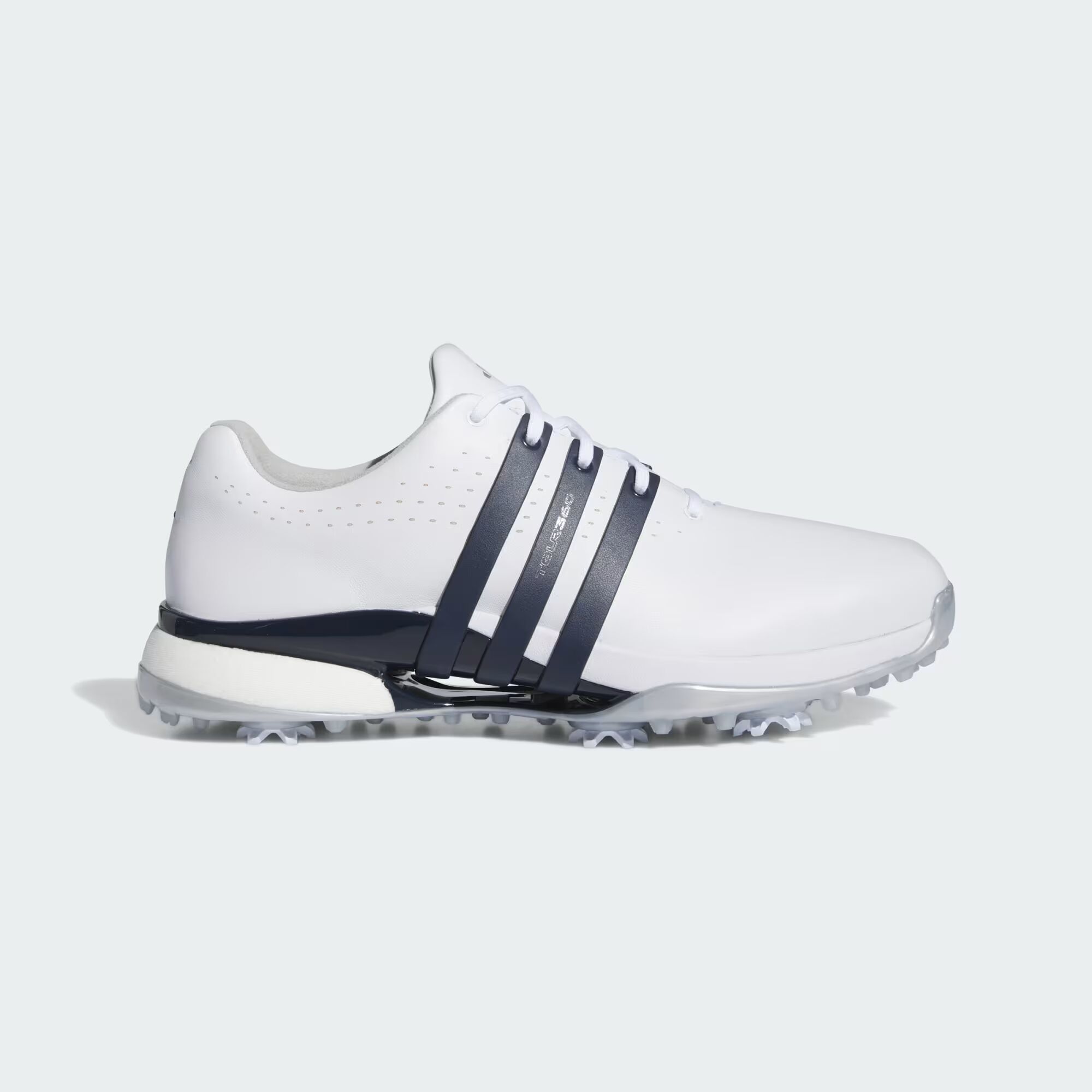 

Кроссовки для гольфа Tour360 24 Adidas, цвет Cloud White/Collegiate Navy/Silver Metallic