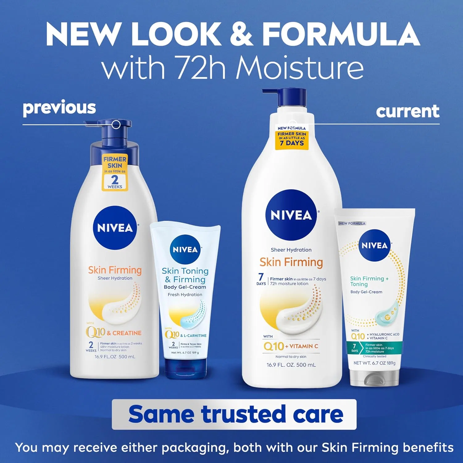 Уход за кожей NIVEA Skin Firming Variety Pack: лосьон 16,9 унций + гель-крем 6,7 унций — фото 2