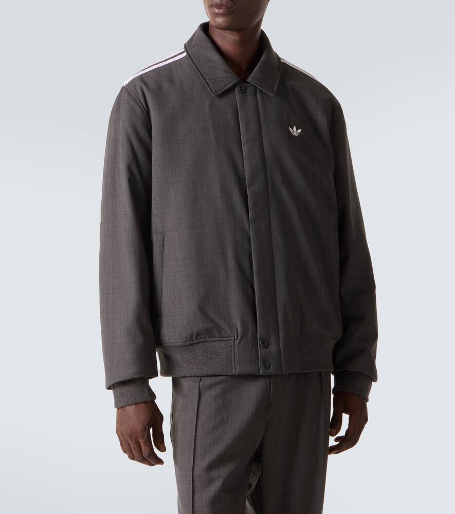 Wales Bonner блузон из шерстяной смеси Adidas, Dark Grey Heather — фото 3