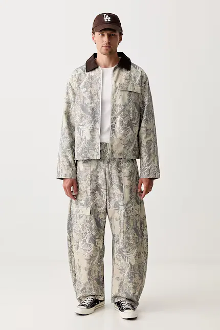 Штаны карго из хлопка карго WORKPANT Adidas Originals, бежевый — фото 2