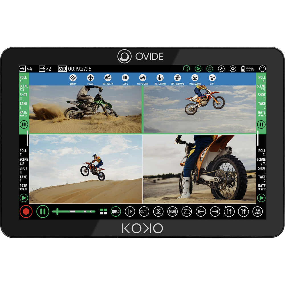 

OVIDE Koko 10-дюймовый сенсорный HDR-монитор для записи (золотое крепление)