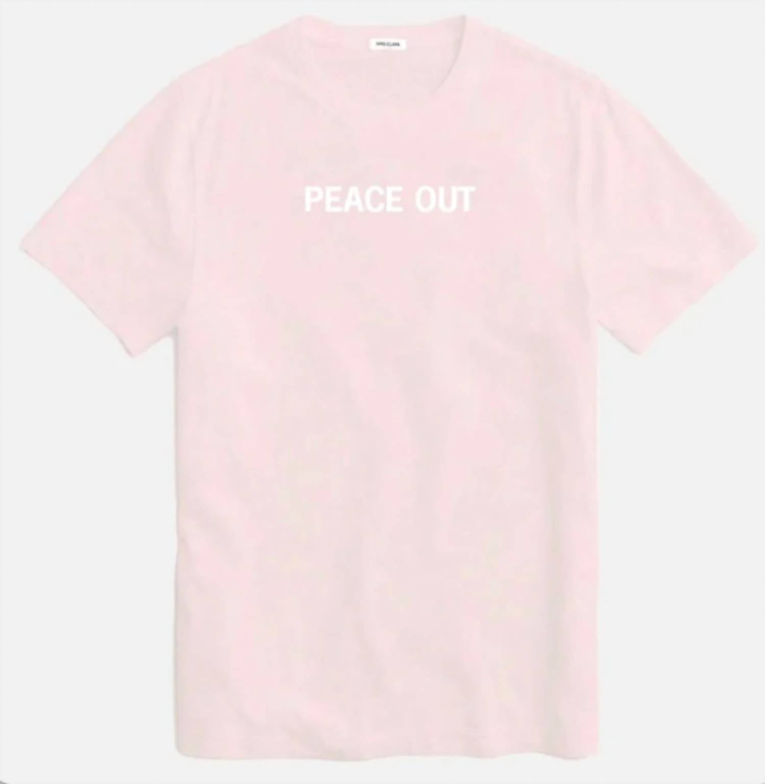 

Футболка Peace Out светло-розового цвета Hiro Clark