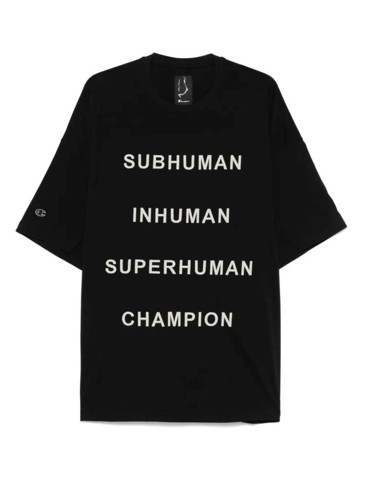 

Футболка X Чемпион Rick Owens X Champion, черный