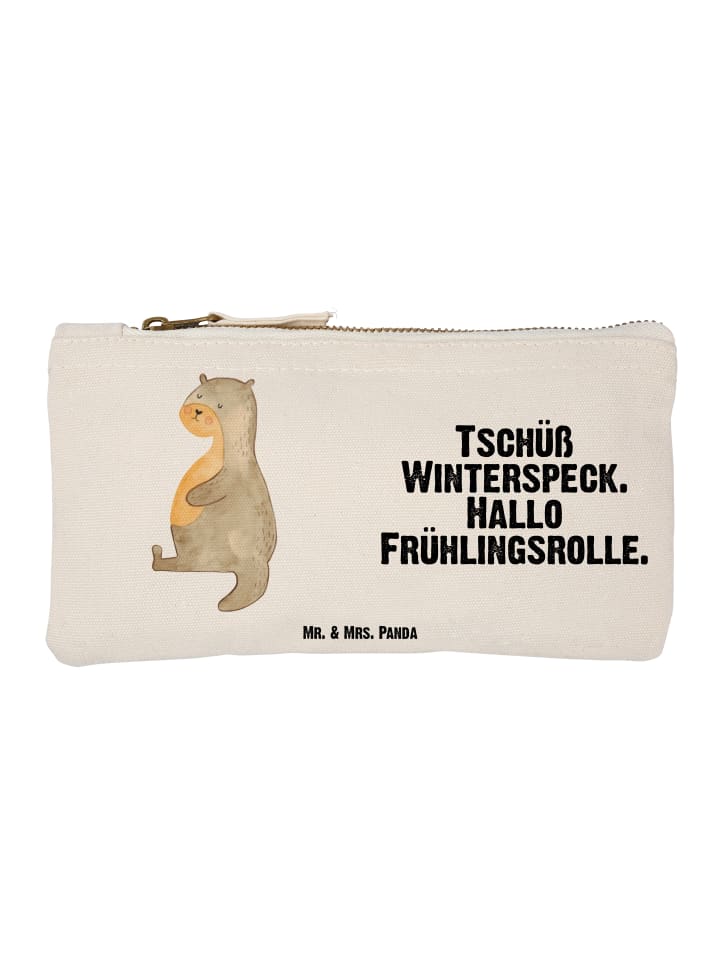 

Mr. & Mrs. Panda Пенал в виде живота выдры с надписью белого цвета
