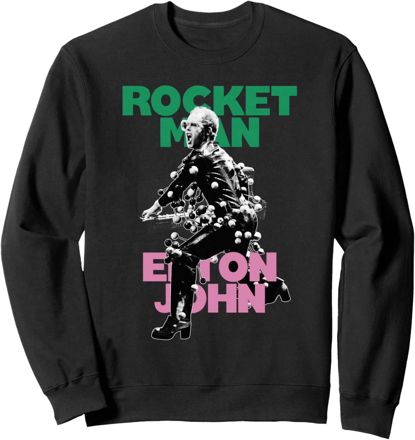 

Официальная черная толстовка Elton John X Rocketman, Черный, Официальная черная толстовка Elton John X Rocketman