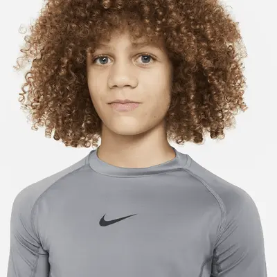 Топ Nike Pro, цвет Smoke Grey/Black — фото 3