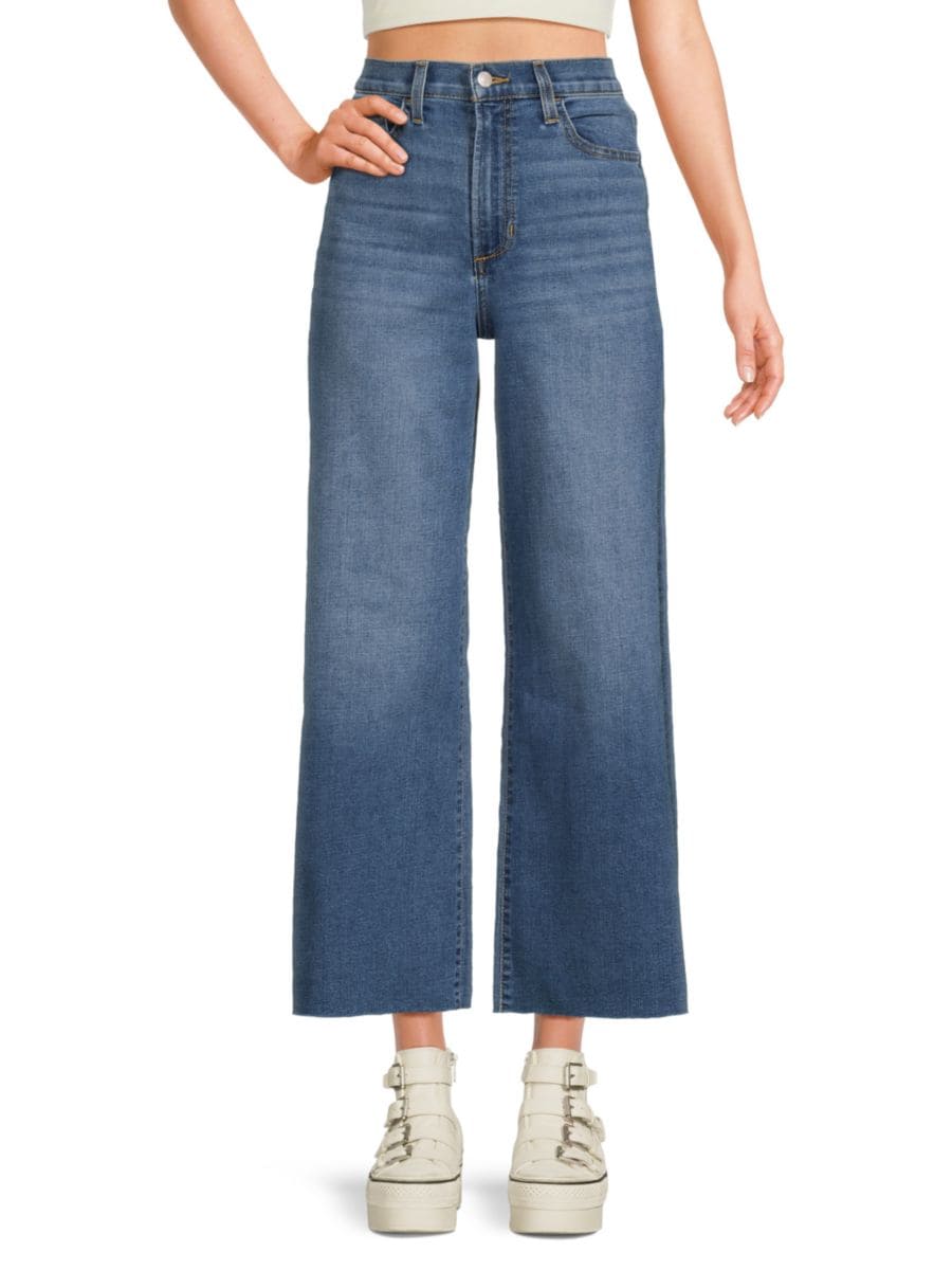 

Джинсы с широкими штанинами средней степени варки и потертостями Joe's Jeans, цвет Free Your Mind