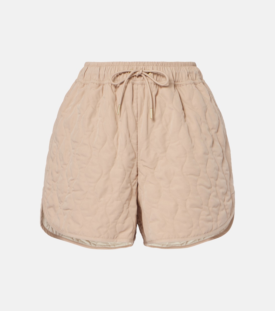 

Стеганые шорты из твила Catrine Varley, Light Taupe