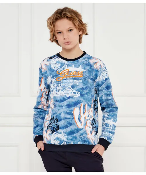 

Толстовка Regular fit Guess, синий