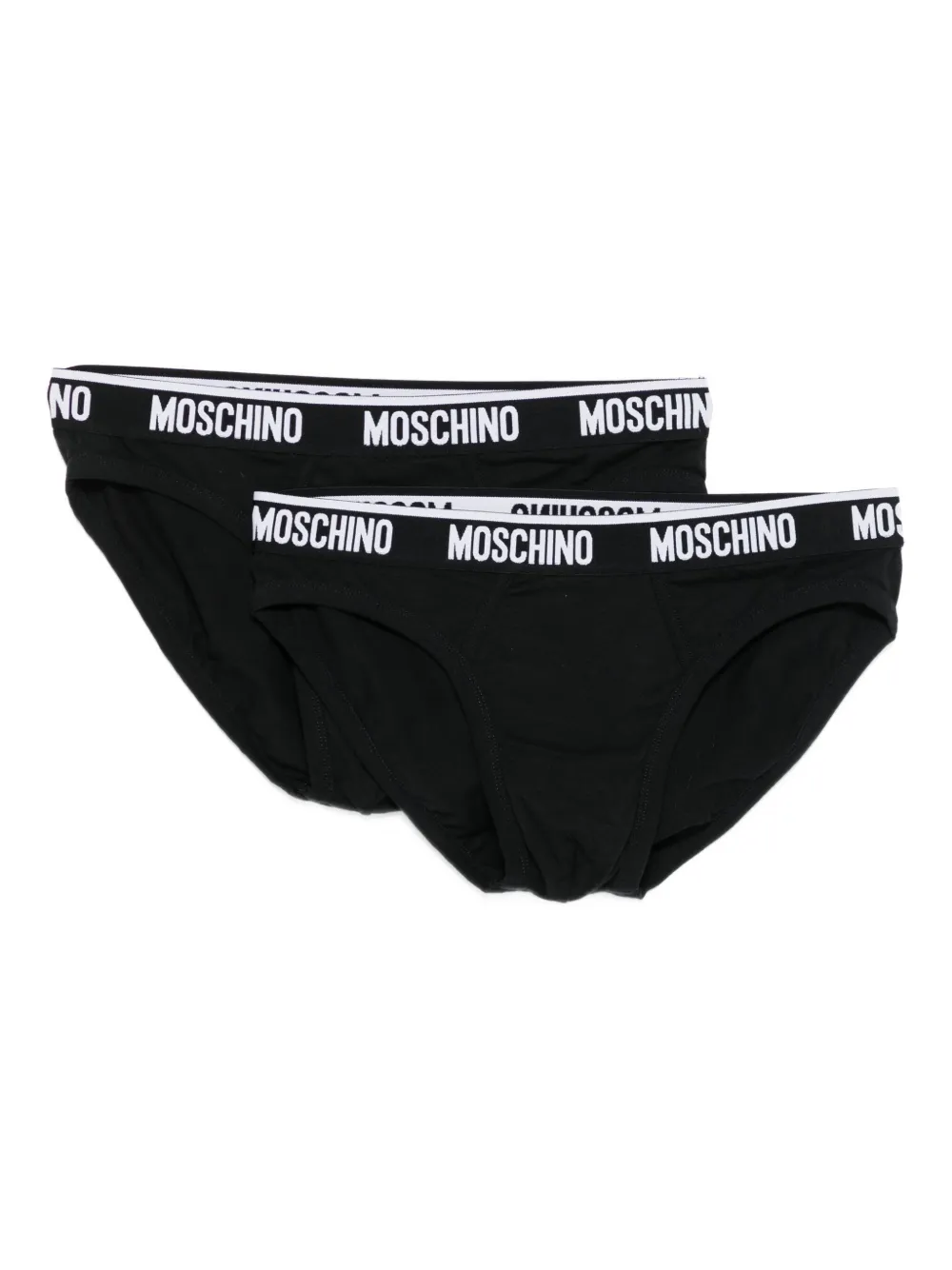

Упаковка трусов с логотипом (упаковка из двух шт.) Moschino, черный