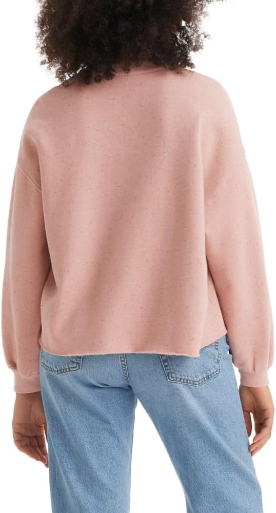 Женская футболка Levi's Leo Raw Cut Crew, (New) Pale Mauve — фото 2