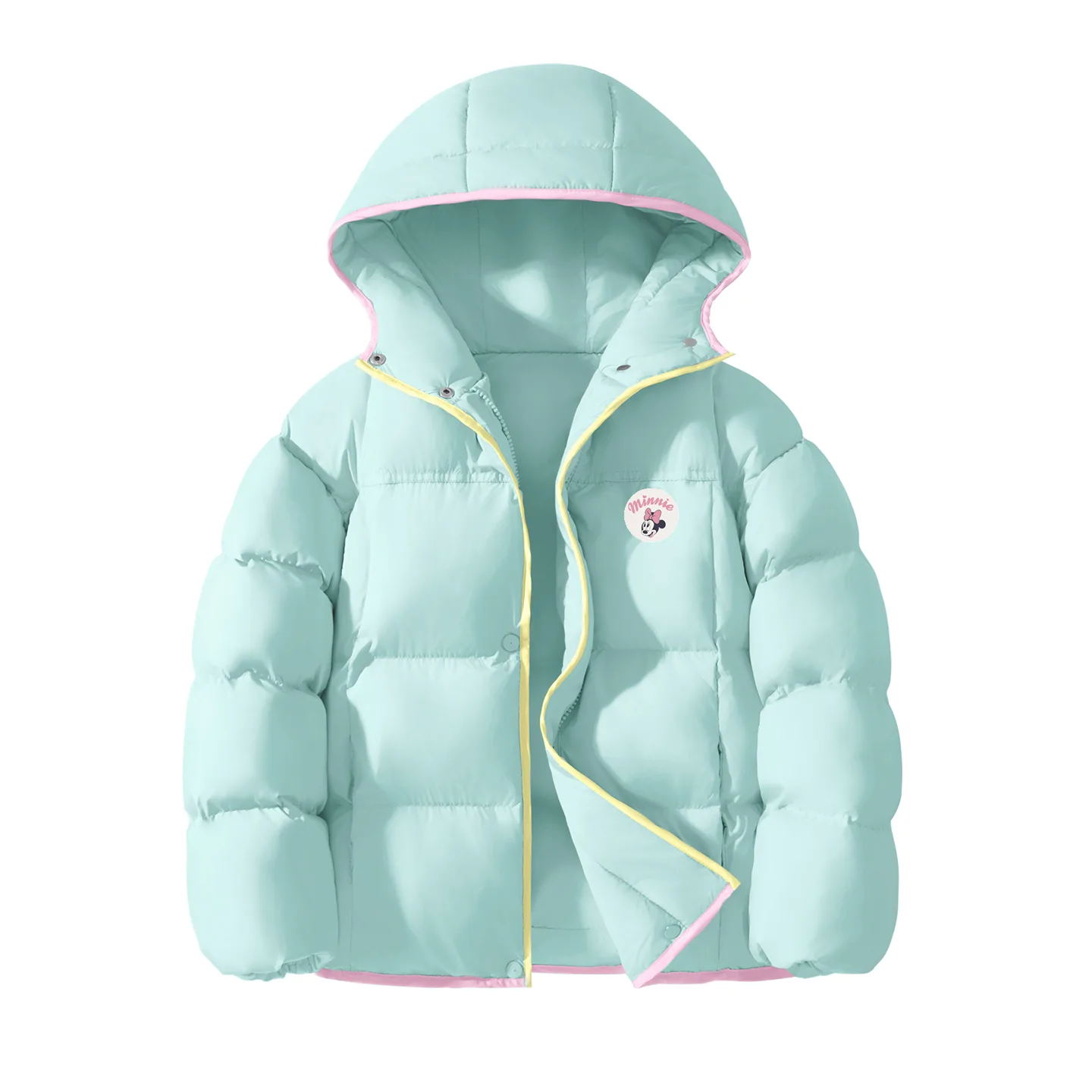 Детская утепленная куртка с подкладкой Disney, [Thickened Thermal]Dini Round Hook-and-Loop K Light Blue