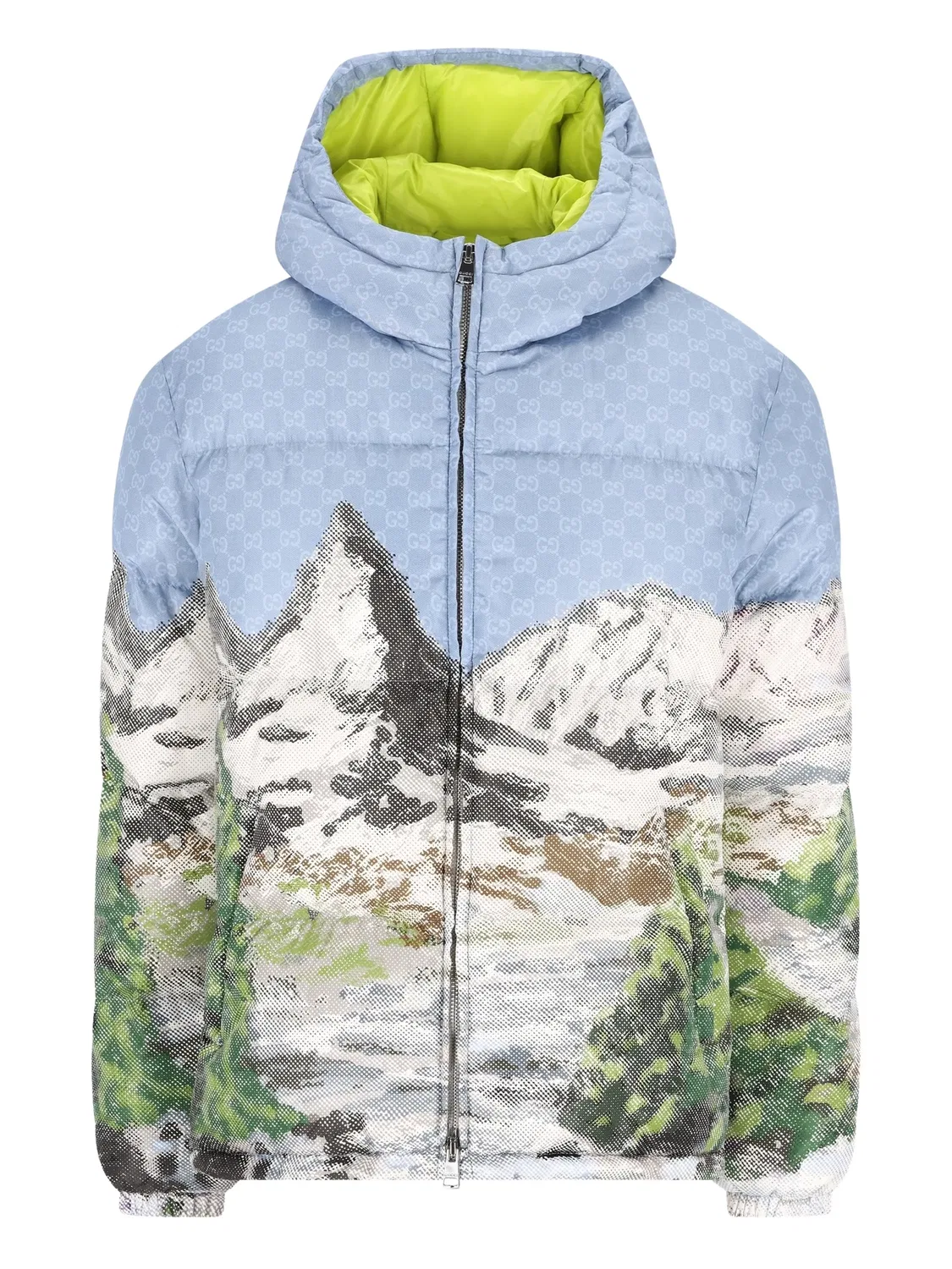 Куртка Alpine Landscape GG Gucci, голубой