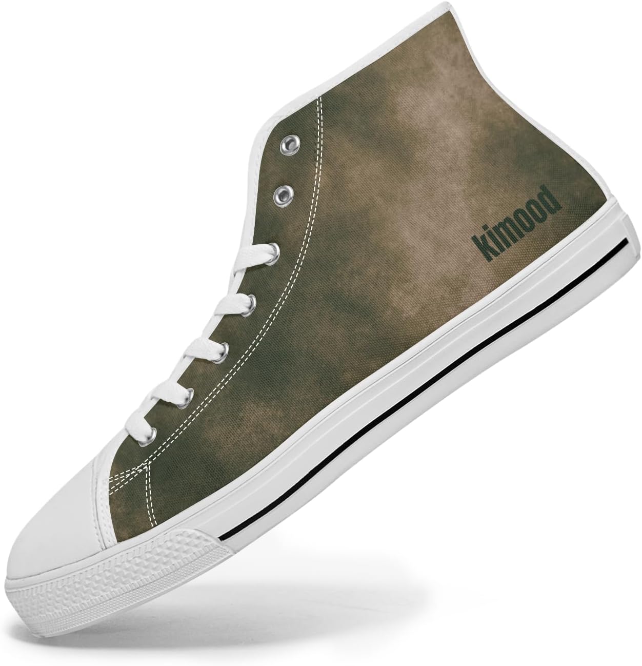 

Мужские поношенные высокие кеды, потертые тканевые туфли, модная обувь Generic, коричневый