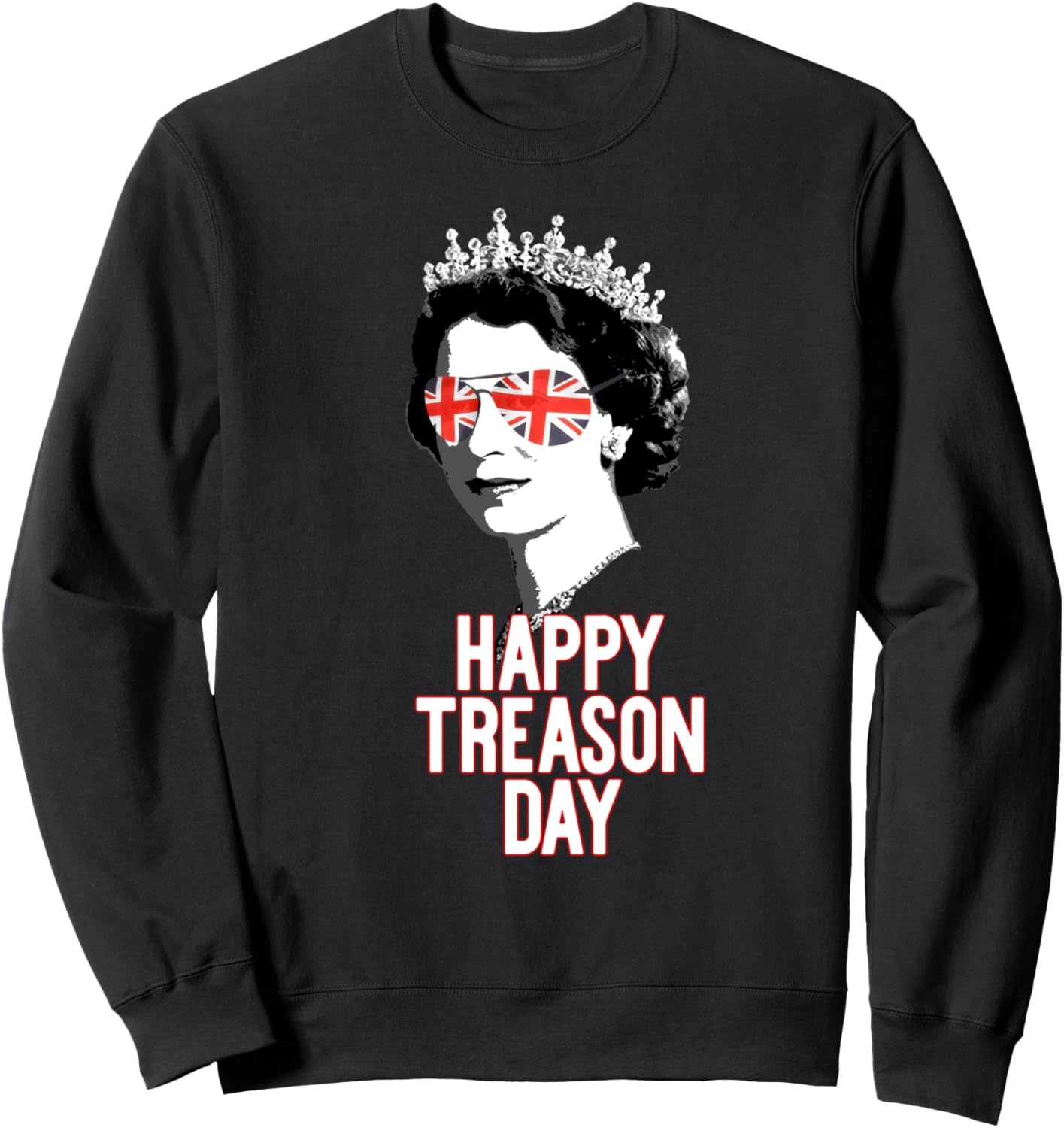 

Счастливого Дня государственной измены! Толстовка с мемом «Колониальная крестьянская королева Елизавета» Yas Queen British Memes, черный