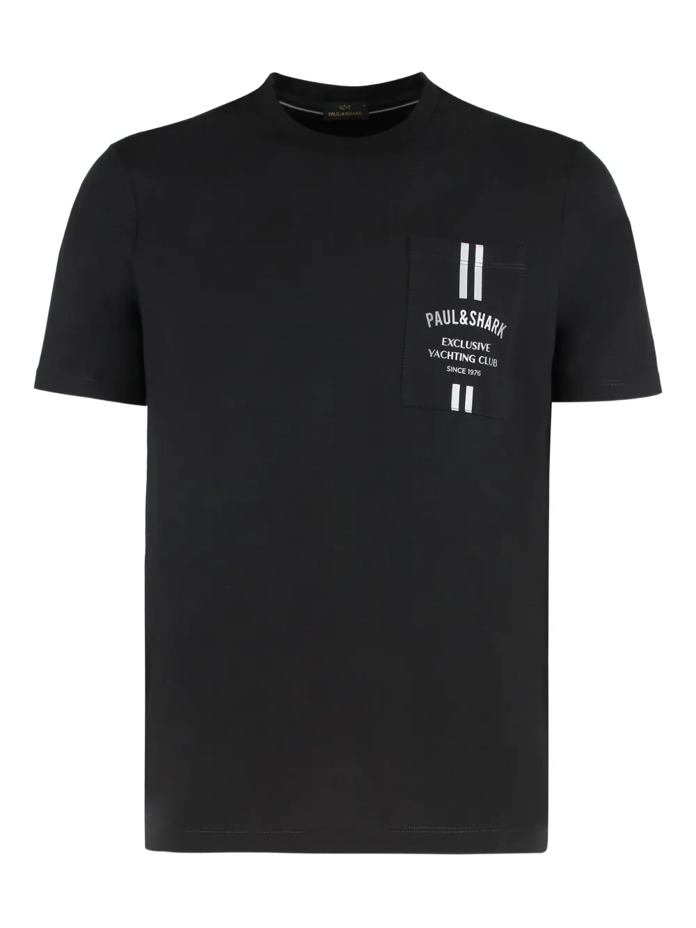 

Хлопковая футболка с логотипом Paul & Shark, черный