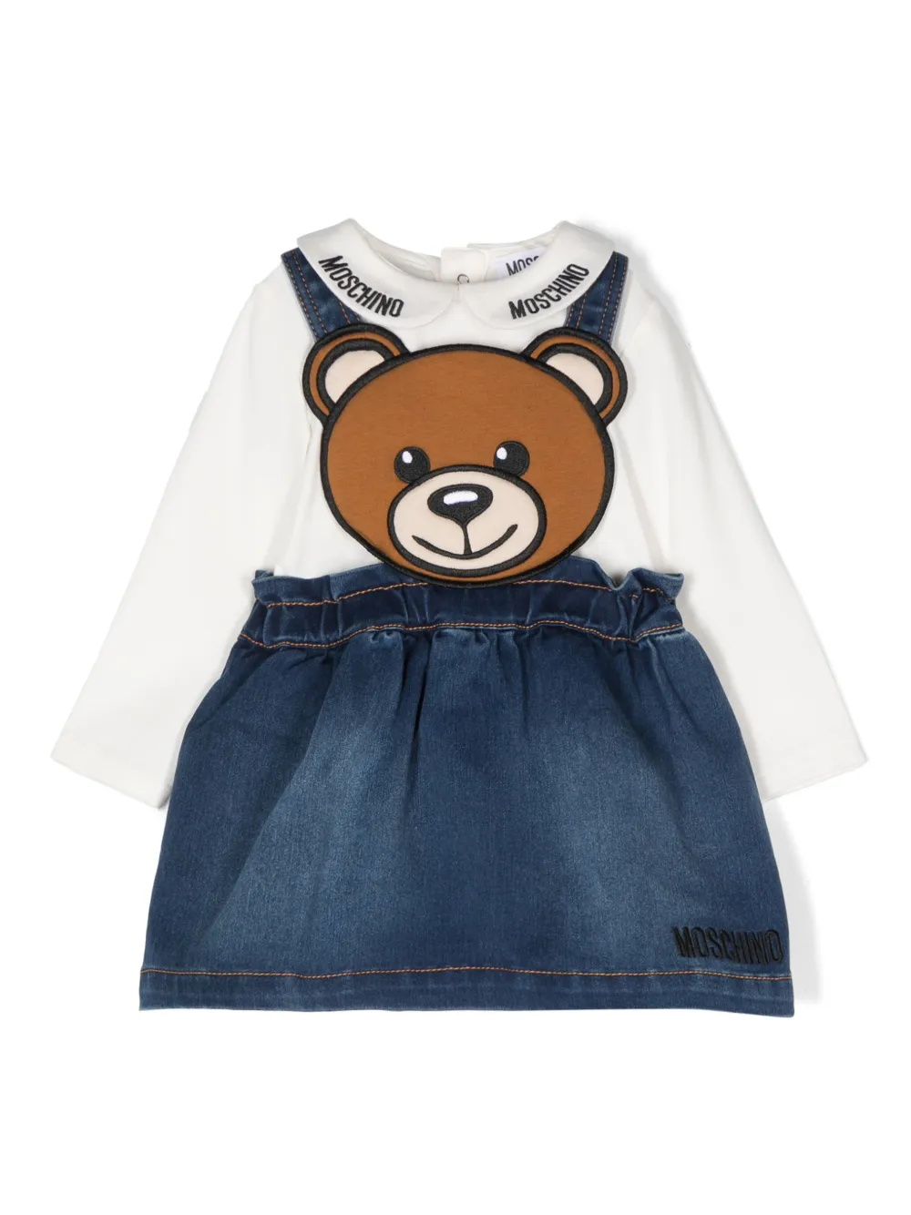 

Комбинезон с аппликацией Teddy Bear Moschino Kids, синий