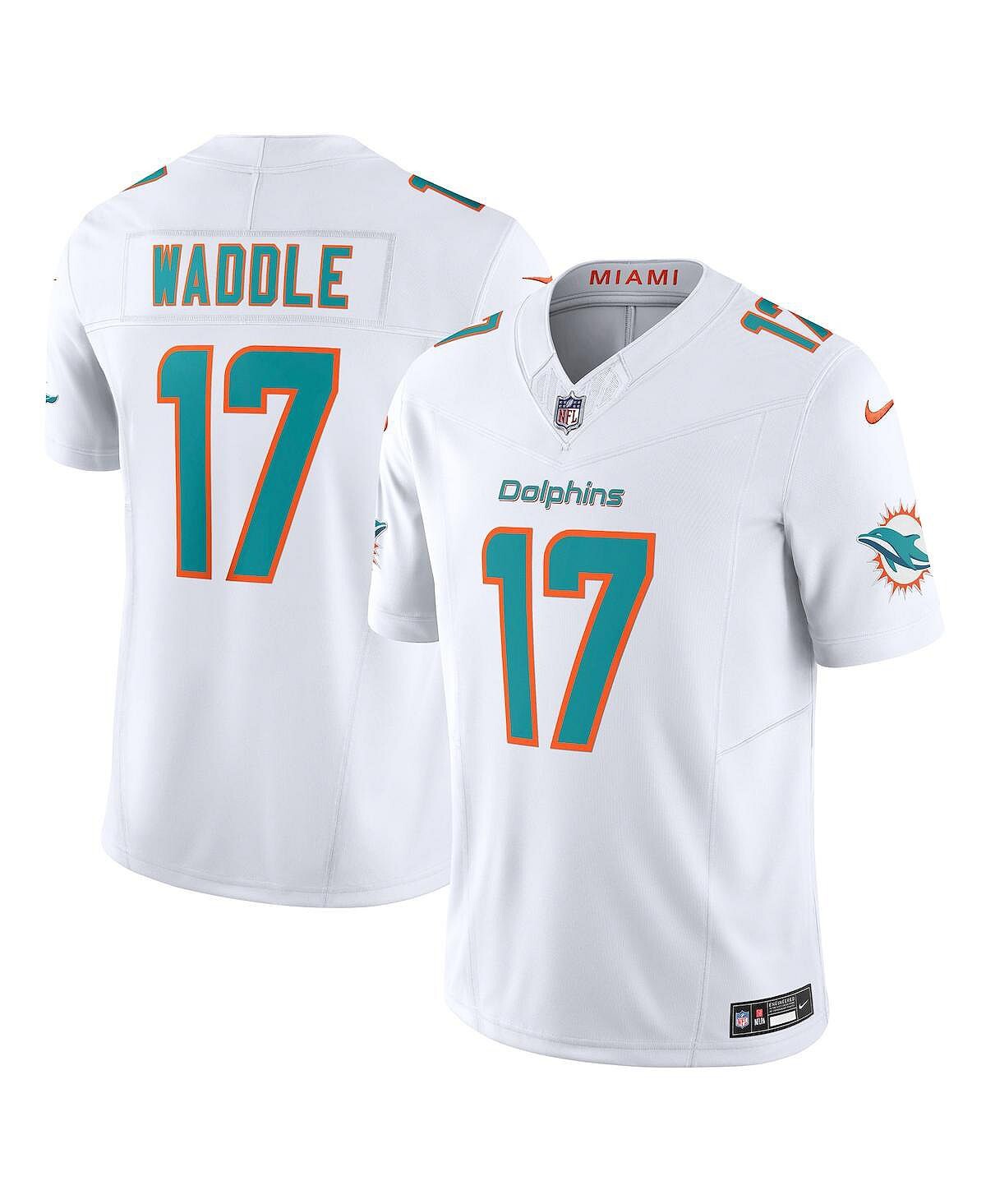 

Мужские кроссовки Jaylen Waddle White Miami Dolphins Vapor F.U.S.E. Ограниченный Джерси Nike