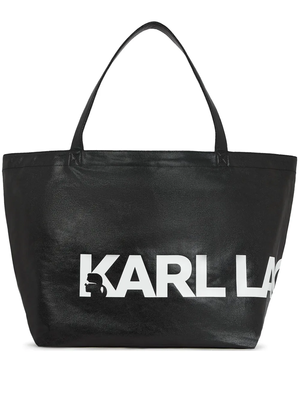

Сумка-тоут с логотипом KARL LAGERFELD, черный