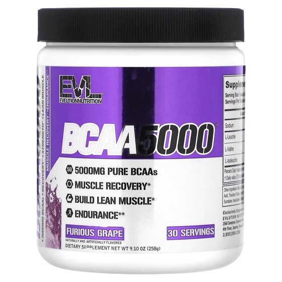 

Добавка EVLution Nutrition BCAA5000, яростный виноград