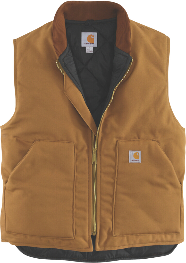 

Жилет Carhartt Relaxed Fit Firm Duck Insulated Rib Collar Vest, коричневый