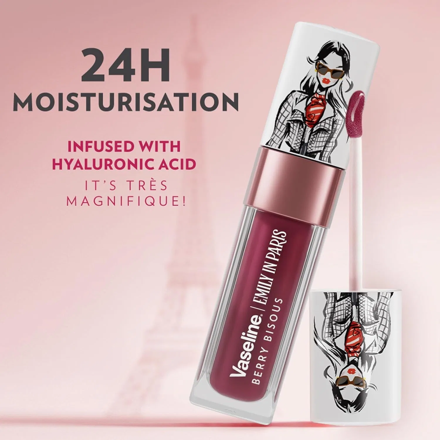 Масло для губ Vaseline x Emily in Paris «Berry Bisous» Vaseline, Berry Bisous — фото 4