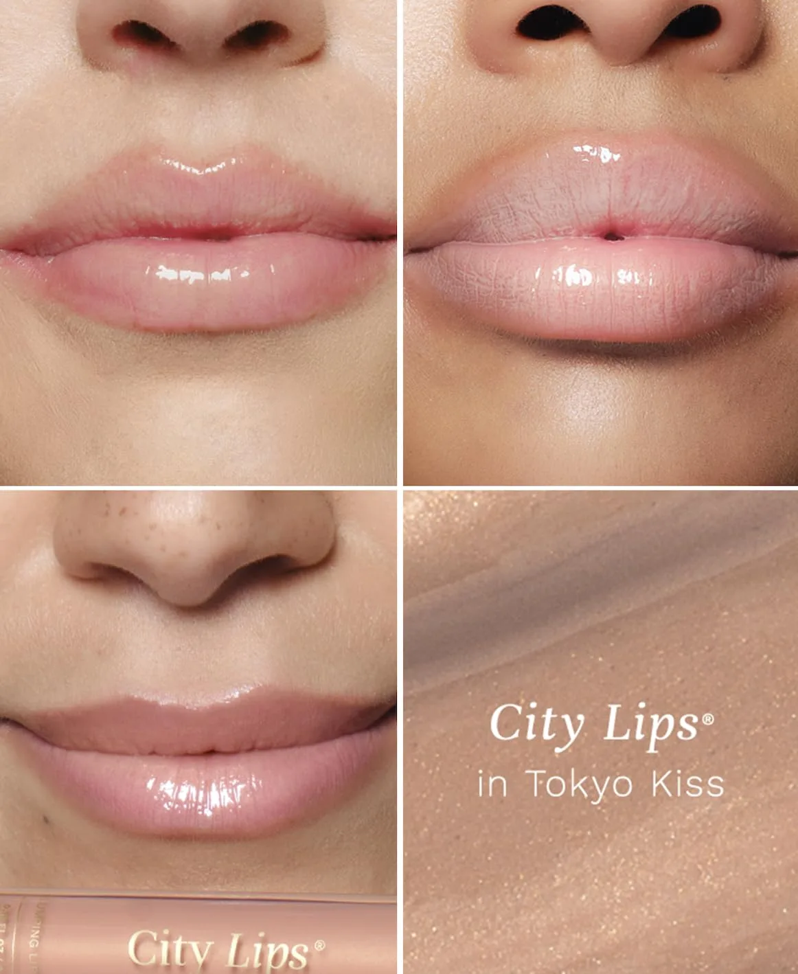 Блеск для губ City Beauty City Lips Plumping Lip Gloss - сияющий блеск для более полных и молодых губ | Увлажняющее и разглаживающее средство для губ с гиалуроновой кислотой, Tokyo Kiss — фото 3