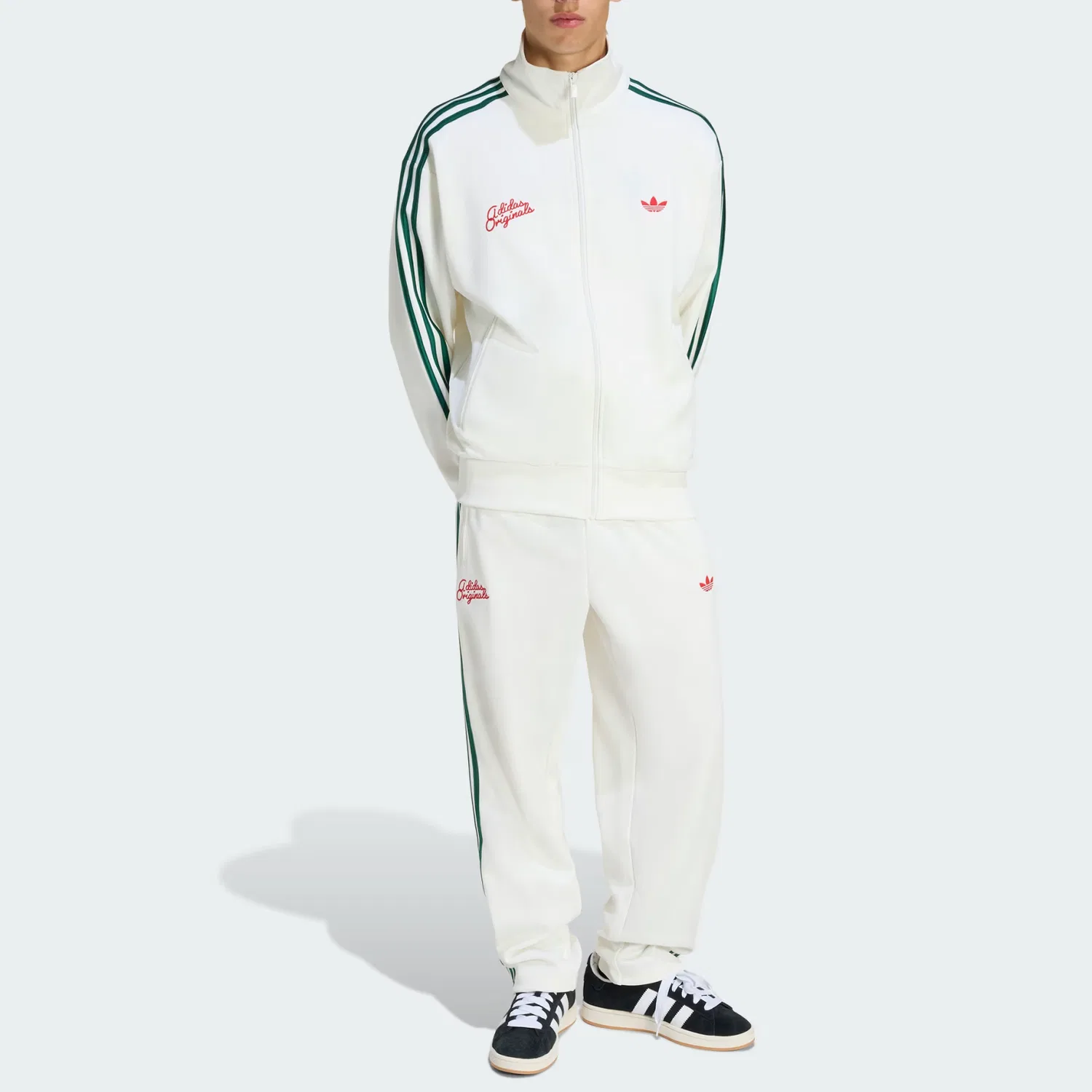 Куртка Firebird Track Top Roses Adidas Originals экрю — фото 3