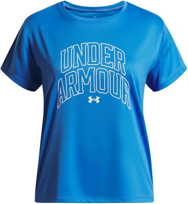 Футболка Active UA Tech, Under Armour, Girls, Blue Atlantis / White