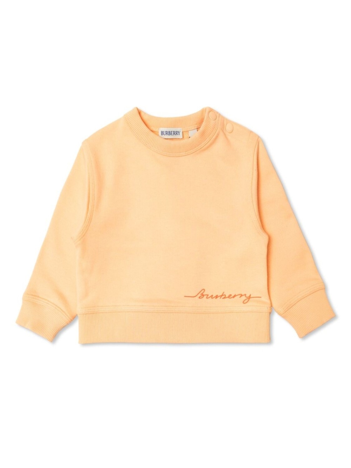 

Свитшот с аппликацией Burberry Kids, оранжевый