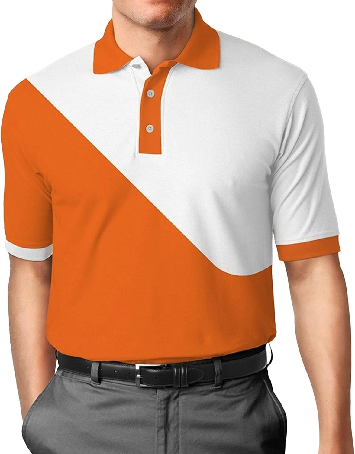 

Мужская поло Slim Fit с контрастными вставками, влагоотводящая PHJTOMK