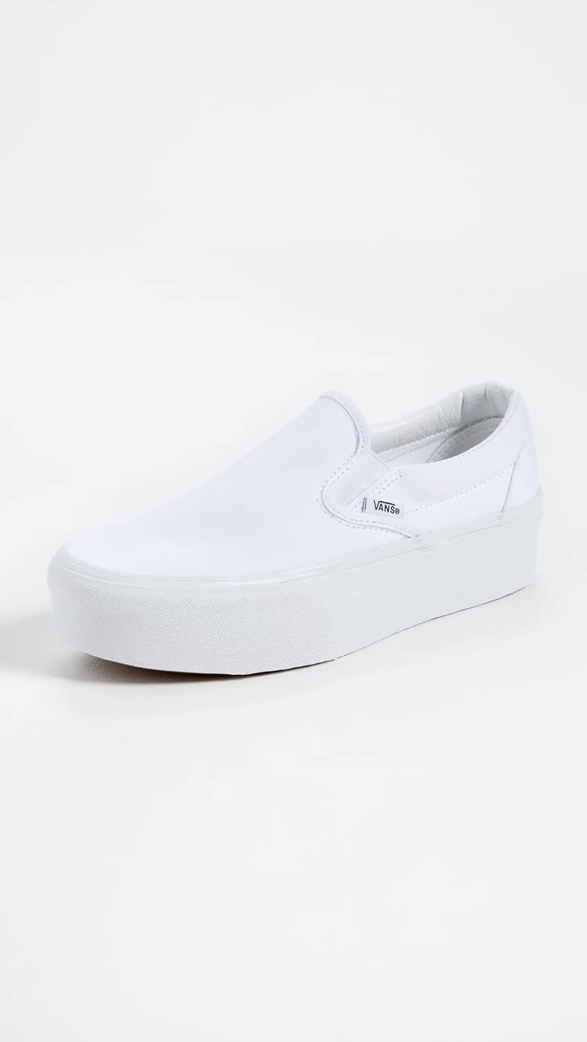 Vans Классические слипоны унисекс, белый — фото 4