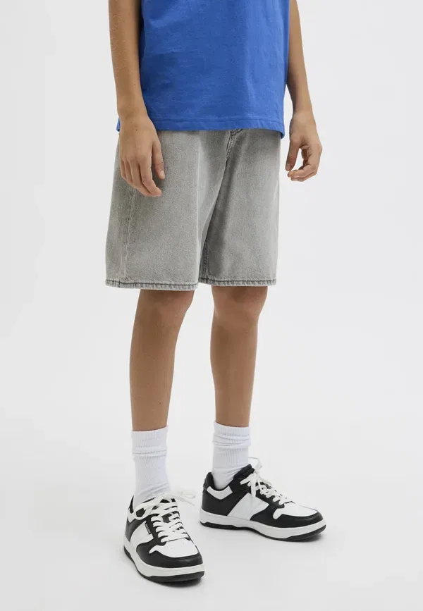Джинсовые шорты свободного кроя Jack & Jones Junior, серый деним