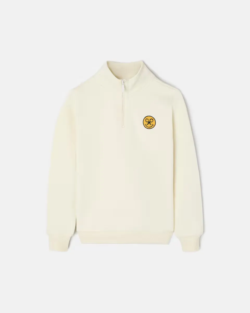 

Мальчишеский свитшот на полумолнии smile Silbon, цвет Crema