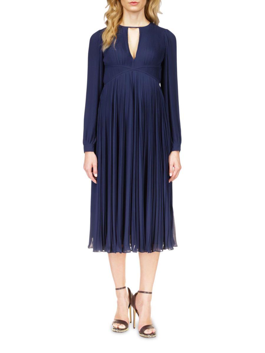 

Платье миди с плиссировкой MICHAEL Michael Kors, цвет Midnight Blue