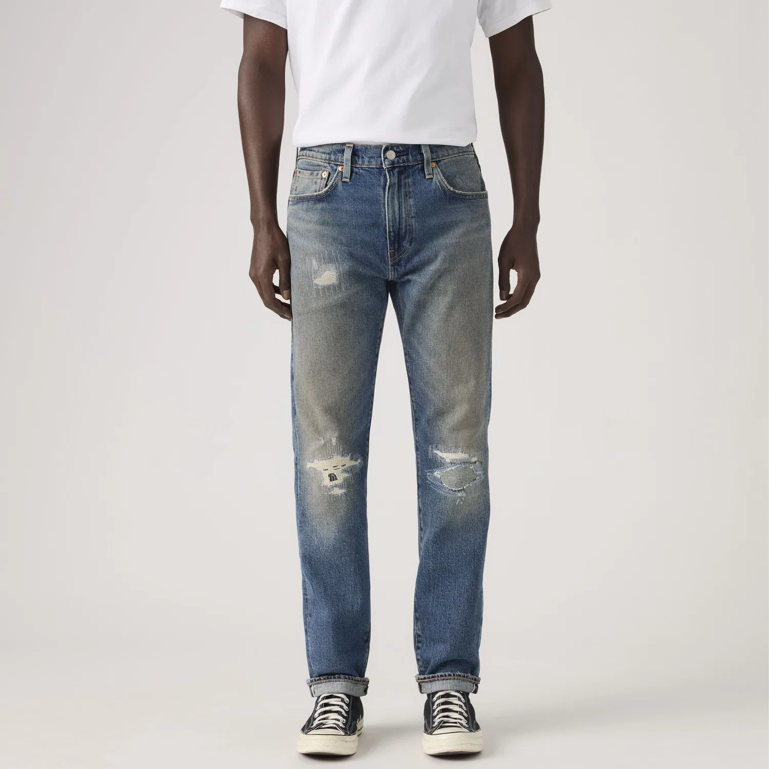 Мужские джинсы 502 Taper Selvedge Levi's, Medium Wash — фото 2