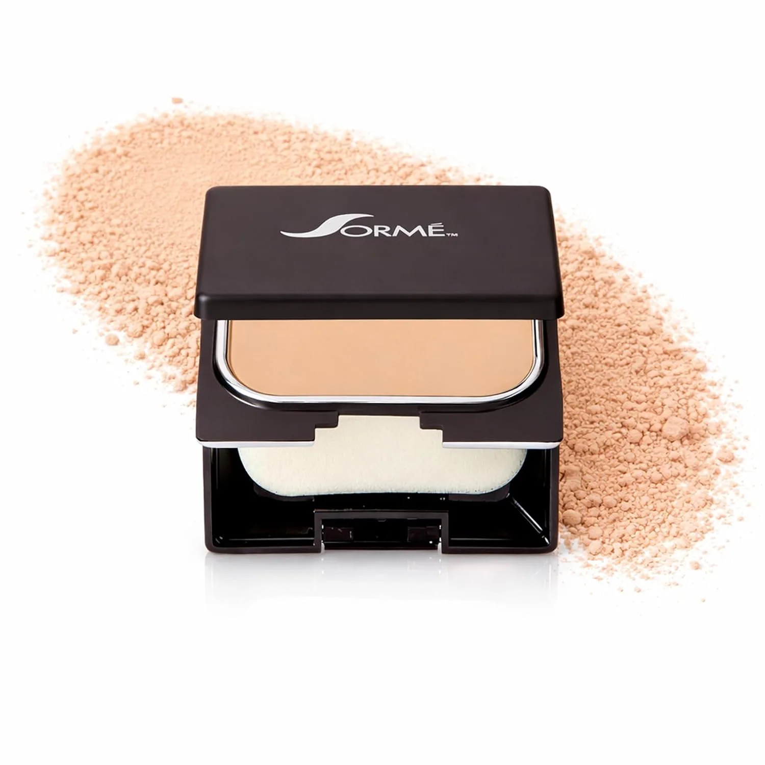 SORMÉ Believable Wet & Dry Powder Foundation, оттенок Rosey Beige, сменный блок, без отдушек, среднее и полное покрытие, матово-естественный финиш, с витамином C и AHA, для чувствительной кожи, 25 мл, Rosey Beige