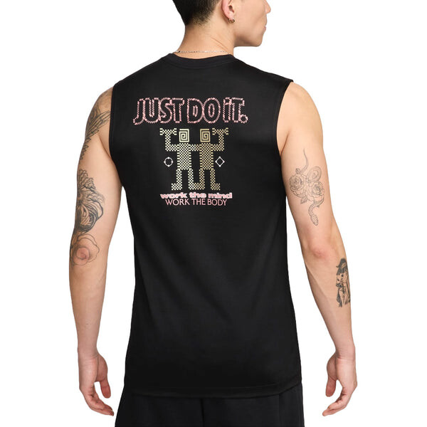 Жилеты dri fit без рукавов майка для фитнеса азиатские размеры Nike, черный — фото 2