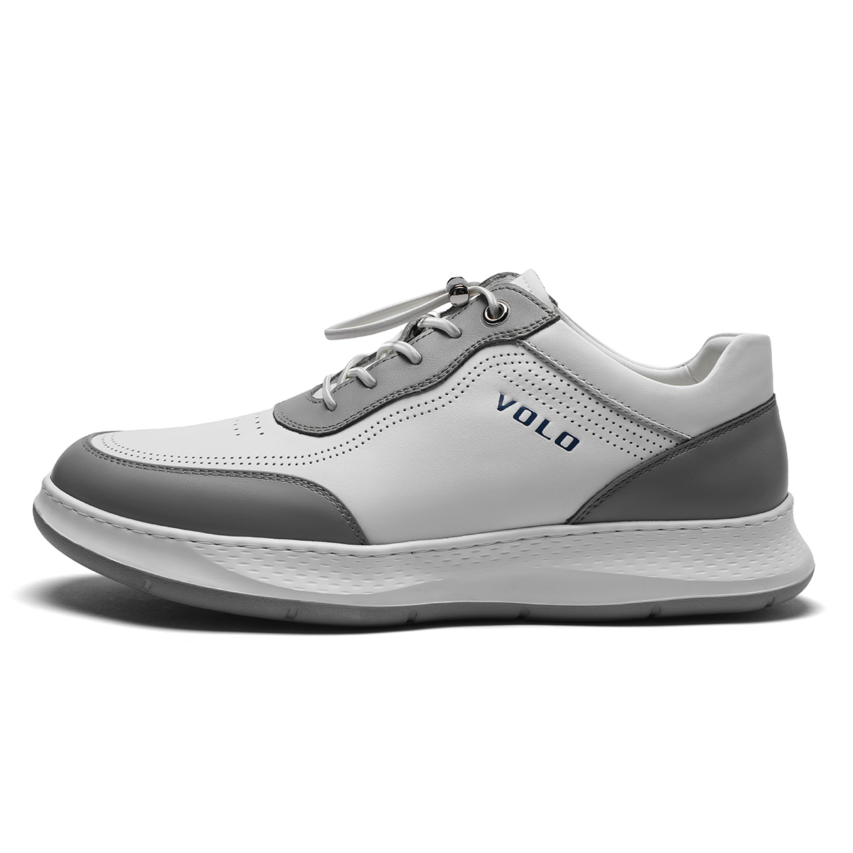 

Износостойкие и легкие низкие повседневные туфли для мужчин VOLO, White/Gray 105A0001D